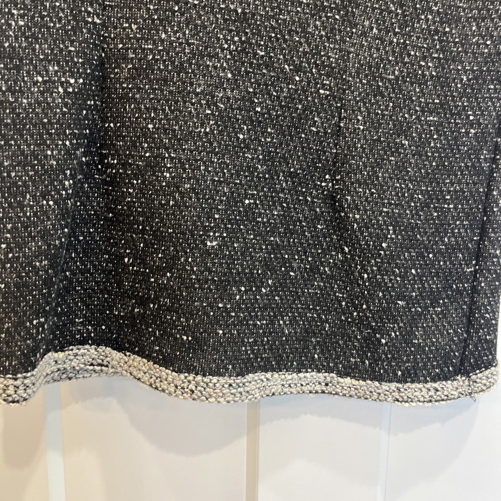 CAbi Women's Short Sleeve Knit Sweater Top Size XS Coco Shell Black White Cream - Picture 5 of 9